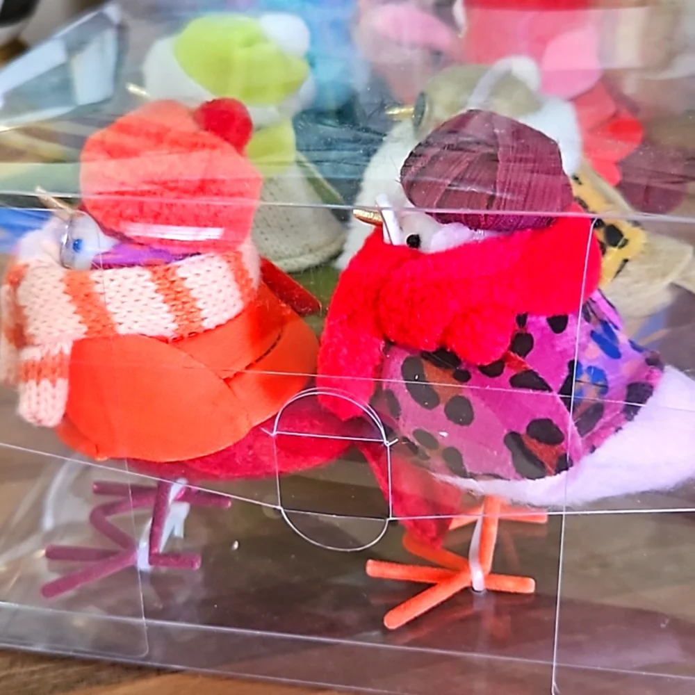 🐦 Sassy 'N Hip Winter Fashion Bird Decor, New in Box! 💋